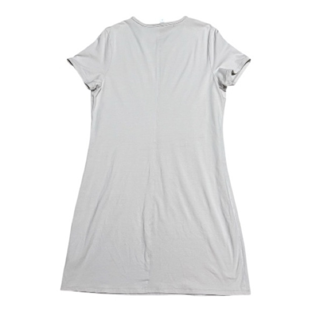 058 ATHLETA Women's Essential Lightweight Tee Dress - Cream, Large - Picture 4 of 9